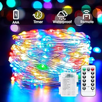 Amazon.com: 33Ft 100LED Outdoor String Lights, Fairy Lights